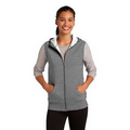 Sport-Tek Ladies Hooded Fleece Vest